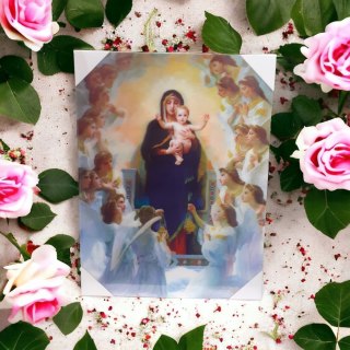 40x30cm przestrzenny obraz 3D Matka Boża Anielska