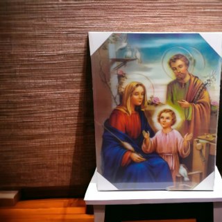 40x30cm przestrzenny obraz 3D św. Rodzina tradycja