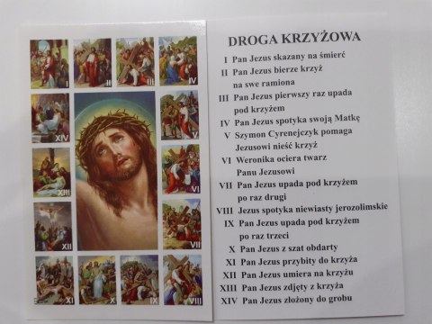 5szt. obrazek Droga Krzyżowa stacje mini wersja