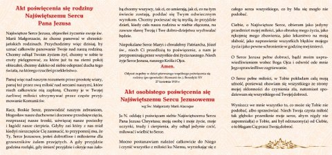 Tarcza Najświętszego Serca Jezusowego składanka