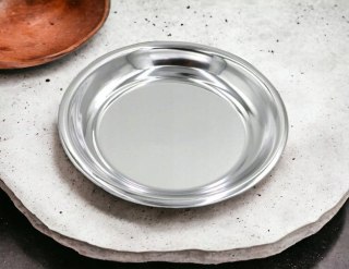 MISKA naczynie podstawka na WODĘ ŚWIĘCONĄ zestaw komplet kolędowy srebrna