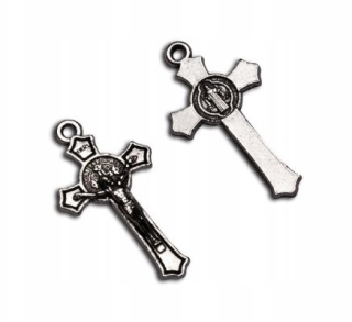 Mały Krzyżyk św Benedykta zawieszka do dziesiątki